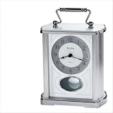 Bulova Carrington Chrome Carriage Clock - B1379