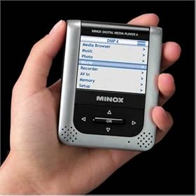 Minox DMP-4 Media Player with Built-in 2 GB Flash Memory, Movie Player, with MEP3 and MP3 & 2.5" LCD Display.