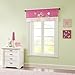 Spring Bloom Printed And Applique Embroidered Kids Valances for Windows , Girls Valance for Bedroom , 50X18