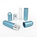 Robin Blue Empty Essential Oil Personal Inhaler Refillable Aluminum and Glass With Removable Bottle by Rivertree Life
