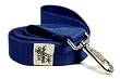 Designer Dog Leash - Bamboo Twilight Single Layer Dog Leash - Blue - 1" Width - Made in USA