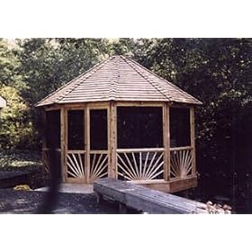 Premier Sunburst Gazebo 14 Foot With Valance (Not Shown) by Gazebo Junction