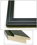 10x13 - 10 x 13 Black and Gold Pinstripe Solid Wood Frame with UV Framer's Acrylic & Foam Board Backing - Great For a Photo, Poster, Painting, Document, or Mirror 10x13 - 10 x 13 Black and Gold Pinstripe Solid Wood Frame with UV Framer's Acrylic & Foam Board Backing - Great For a Photo, Poster, Painting, Document, or Mirror