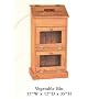 Vegetable Bin - Cherry Stain and Painted