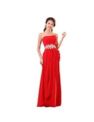 Strapless One Shoulder Chiffon  Empire   Waistline Club Dress/Evening Dress/Prom Dress/Party Dress/Wedding Dress  With Rhinestones