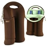 Overbuilt 2 Bottle Bag - Brown