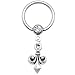 14 Gauge Fleur De Lis Dangle Captive Ring