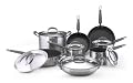 KitchenAid Gourmet Essentials Stainless Steel 14-Piece Nonstick Cookware Set