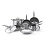 KitchenAid Gourmet Essentials Stainless Steel 14-Piece Nonstick Cookware Set