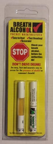 BREATH ALCOHOL .08% Pocket Breathalyzer (2 Pack)