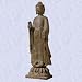 Asian Buddha statue home garden sculpture on lotus New