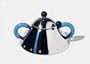 Alessi Michael Graves Sugar Bowl with Spoon Blue