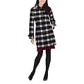Merona&reg; Women's Long Wool Fashion Jacket - Black/White Plaid