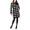 Merona&reg; Women's Long Wool Fashion Jacket - Black/White Plaid