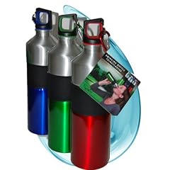 Trinkflasche Aluminium 750 ml, mit Karabinerhaken f�r zB Rucksack, G�rtel, us