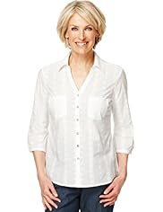 Classic Collection Pure Cotton Broderie Blouse