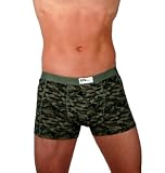 MEN'S NEW CAMOUFLAGE BOXER BRIEF UNDERWEAR PLATINUM SPORT