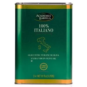 Academia Barilla 100% Italian Extra Virgin Olive Oil - 3 ltr Tin by Academia Barilla