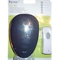 Byron SX-8i Wire Free Wireless Cable Free Portable Door Chime Doorbell Kit - 8 Bell Tunes Melodies plus Vibrating Alert