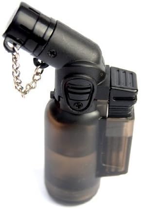 Angled Turbo Jet Flame Windproof Lighter Pick Colour Red Green Black Blue Orange+++ FREE POST (Black Angled) by Jet Flame