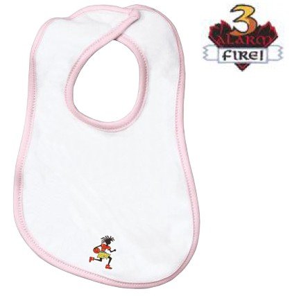 Embroidered Infant Terry Bib with the image of: 3 alarm logo