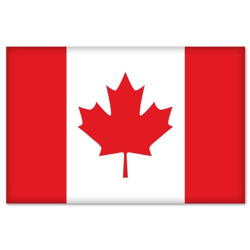 CANADA Canadian Flag car bumper sticker decal 5