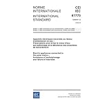 IEC 61770 Ed. 1.2 b:2006, Electric appliances connected to the water mains - Avoidance of backsiphonage and failure of hose-sets