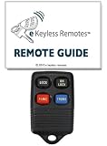 1995-2000 Mercury Mystique Keyless Entry Remote Fob Clicker With Free Do-It-Yourself Programming and Free eKeylessRemotes Guide