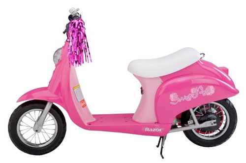 Razor Pocket Mod Sweet Pea Electric Scooter Youth Helmet Bundle
