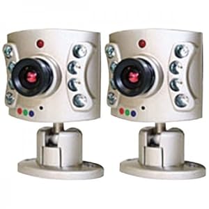 WISECOMM OC9602 Indoor Night-Vision Color Audio Camera (25 Feet; Includes Two 100-Ft Cables)