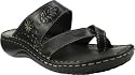 Spring Step Women's Monterey Sandals,Black Leather,EU 40 M