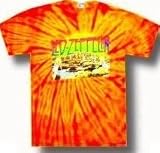 Led Zeppelin Orange Tie Dye T-shirt 'Houses Of The Holy' tee