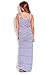 Young Aloud OATMEAL STRIPES SLEEVELESS SCOOP NECK MAXI DRESS