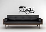 OLD VINTAGE CAR WALL ART STICKER DECAL MURAL VINYL T39