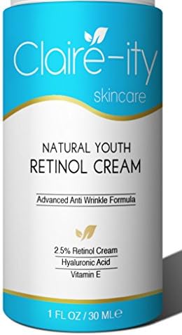 MAXIMUM STRENGTH WRINKLE ERASER 2.5% Retinol Moisturizer Professional Grade Retinol Cream, with Vegan Hyaluronic Acid + Vitamin E + Organic Green Tea + Organic Jojoba Oil. The Most Effective, Clinical Strength, Organic Anti Wrinkle Retinol Moisturizer On The Market.