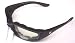 Birdz Oriole Motorcycle Cycling Padded Glasses Clear Has Comfortable Foam Padding on the Entire Inside of the Glasses to Fit Snug to Your Face and Protect Against Wind and Dust.