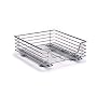 Household Essentials C1517 Wide Sliding Cabinet Organizer, Chrome