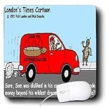 Londons Times Funny Bugs and Slugs Cartoons - Most Unpopular Insect In Town - Mouse Pads