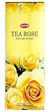 Tea Rose - Box of Six 20 Stick Hex Tubes - HEM Incense Hand