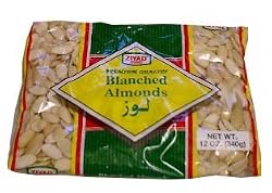 Almonds, Blanched, Halves (ziyad) 12oz