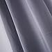 Deconovo Blackout Curtain Darkening Panel for Bedroom or Living Room Grommet Thermal Insulated Reduce Drape, 52 x 63 Inch, Light Grey
