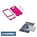 Solid Hot Pink Rubberized Snap On Crystal Case with Clip + Clear Durable Reusable LCD Screen Protector for T-Mobile HTC G1 Google Phone Dream Smartphone