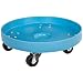 Dixie Poly D-20-30 Plastic Drum Dolly for 30 gallon Drum, 600 lbs Capacity, 20.5" Diameter x 6.5" Height, Blue