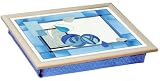 Pimpernel Blue rose cushion tray