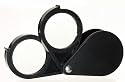 SE 20X Folding Pocket Maginifier 1" Glass Lens 10X x 2