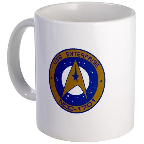 Izyllusions - Art by Izzy Uss Enterprise Star trek Mug by CafePress