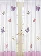 Pink and Purple Butterfly Window Treatment Panel - Set of 2