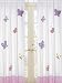 Pink and Purple Butterfly Window Treatment Panel - Set of 2