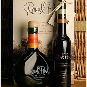 Finest Extra Virgin Olive Oil and Balsamic Vinegar Gift Set by Round Pond Estate by Round Pond Estate