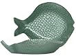 Glass Mint Green Flounder Dish 10 1/2" x 7 1/2"
